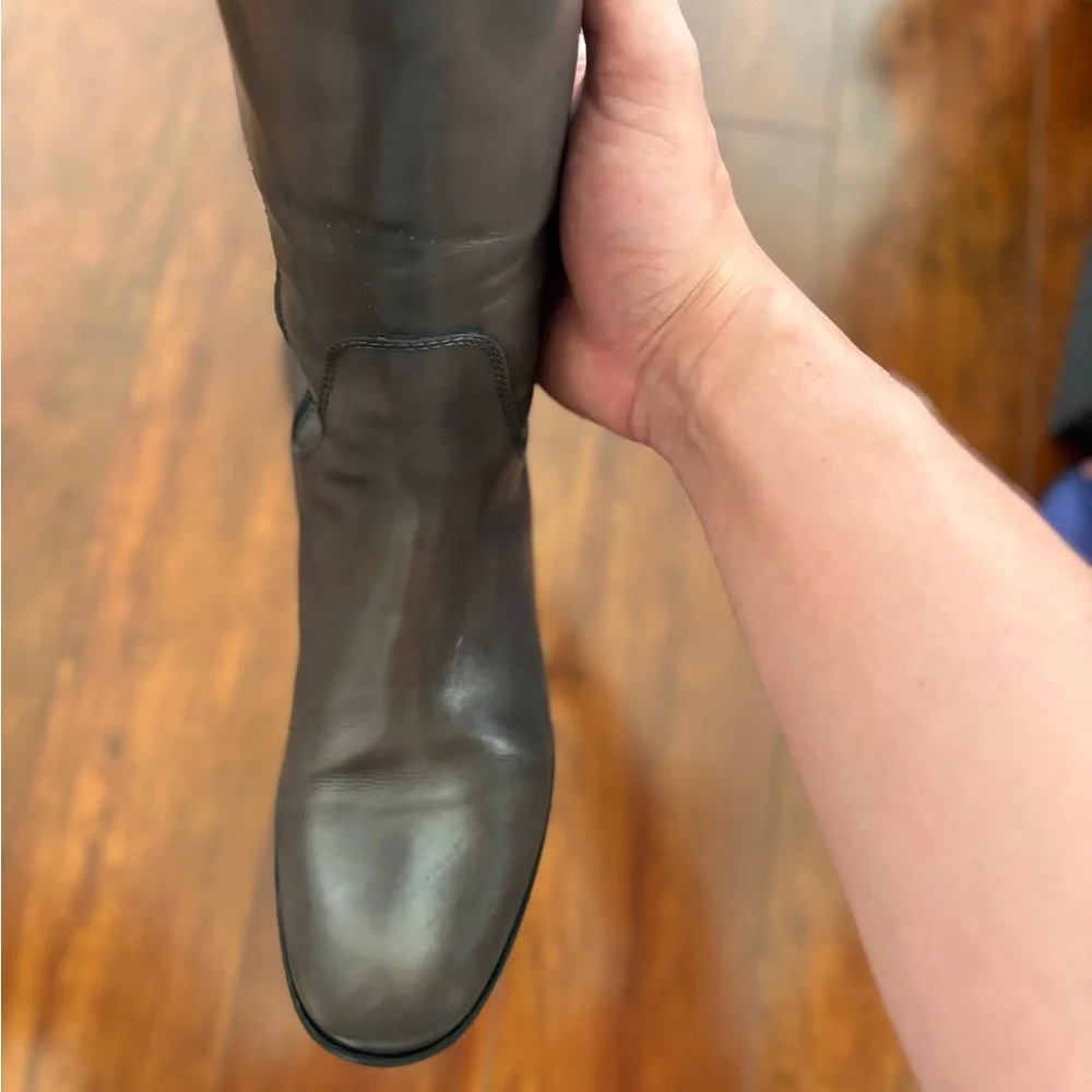 Attilio Giusti Leombruni Gray Over the Knee Boots Size 37